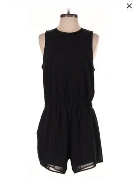 Zella Black cross back Romper